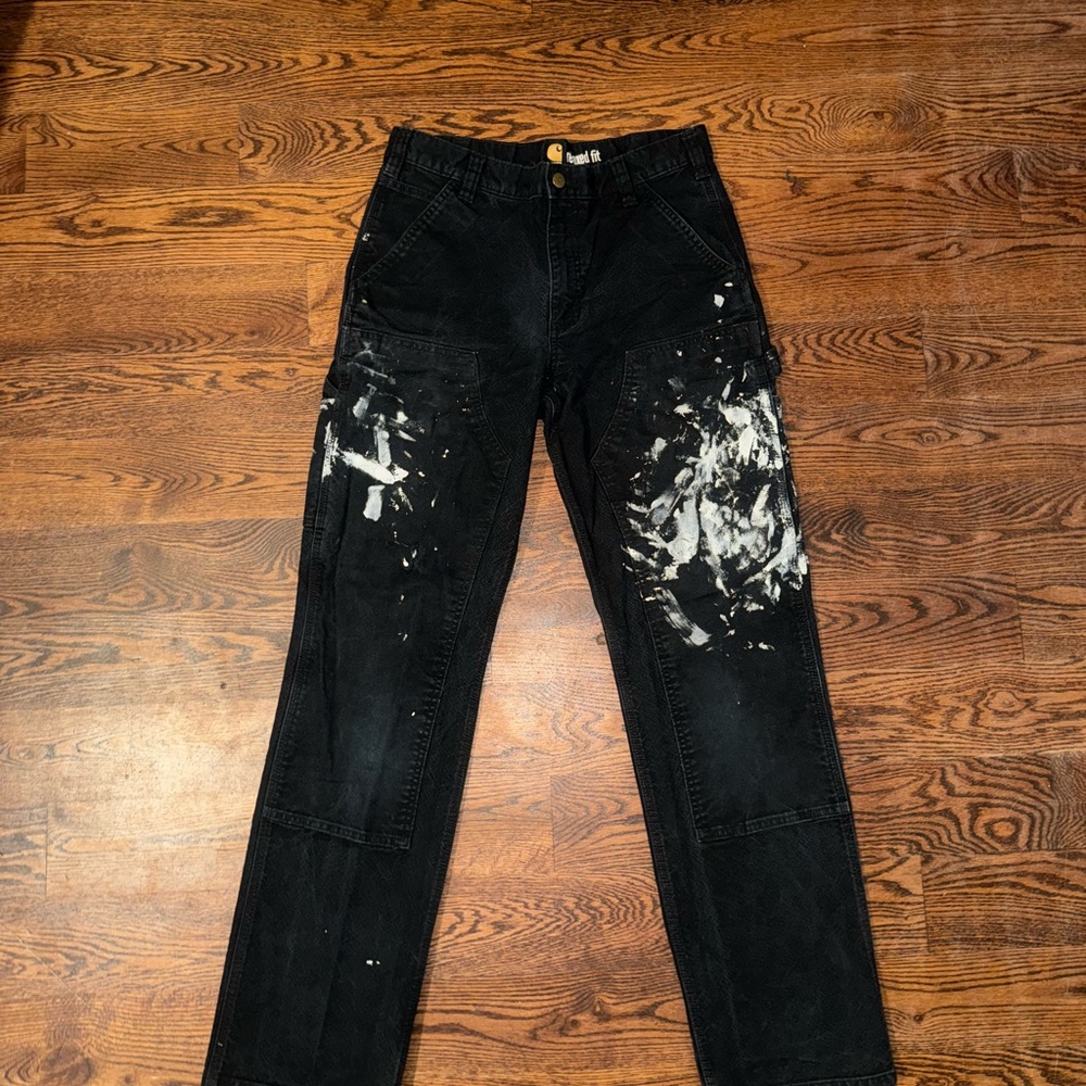 Beat Up Carhartt Relaxed Fit Carpenter Pants